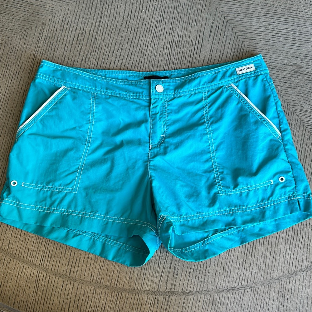 Nautica - Aqua Board Shorts w/ 3-inch Inseam - SZ M